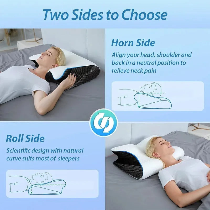 ButterflySleep™ Memory Foam Cervical Pillow
