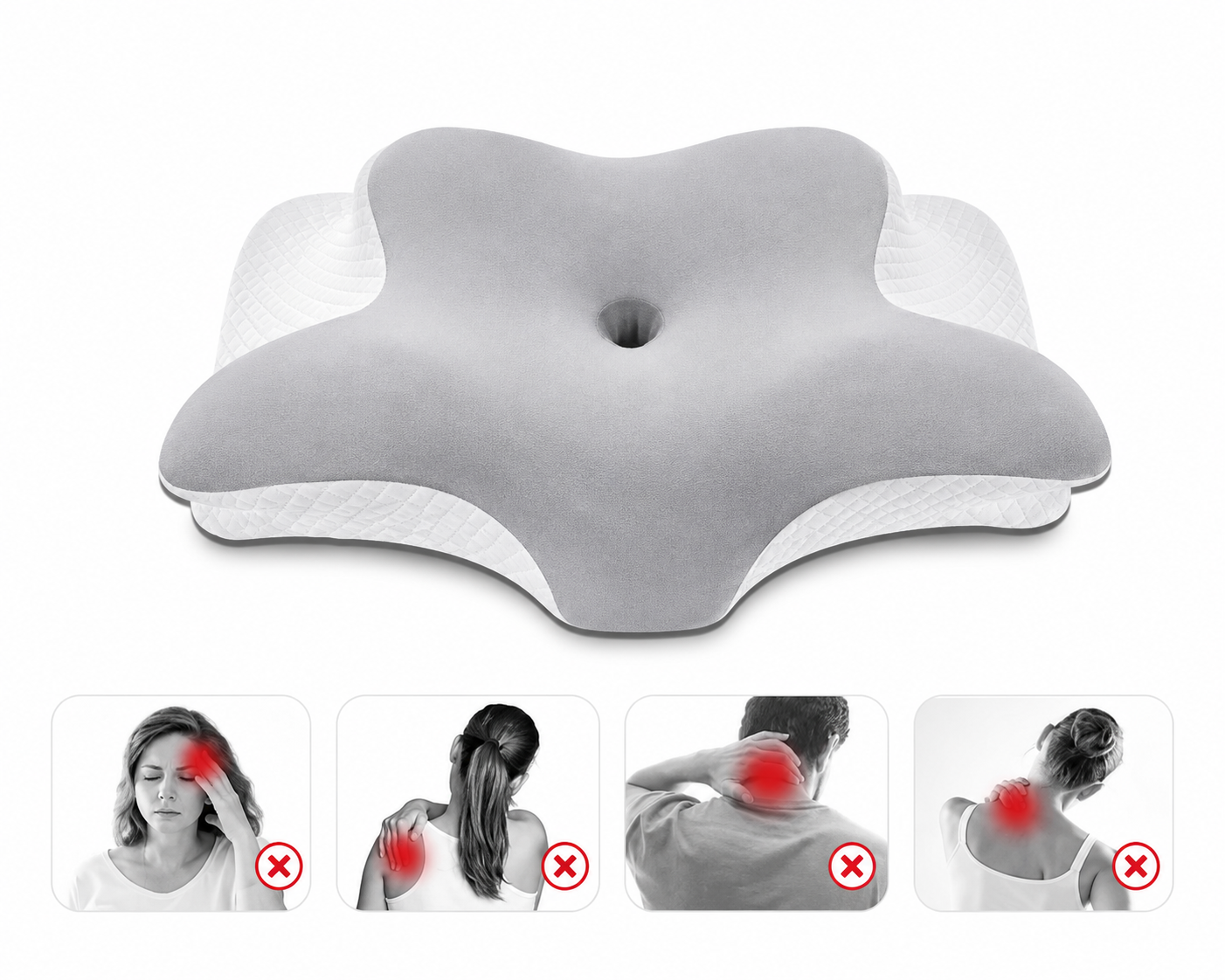 ButterflySleep™ Memory Foam Cervical Pillow