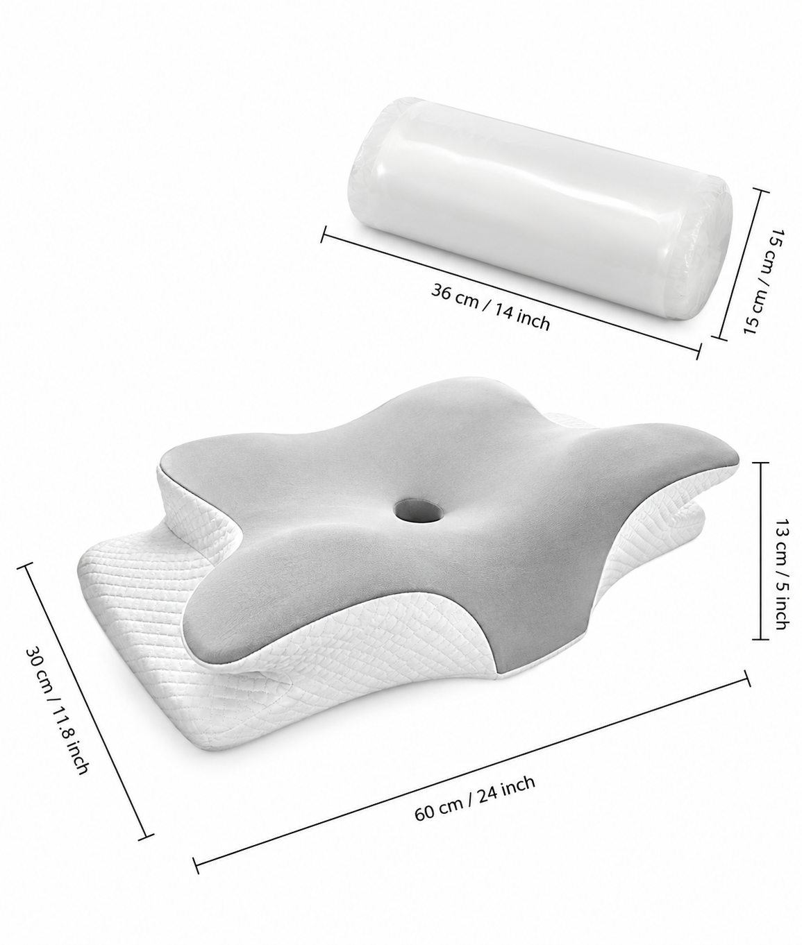 ButterflySleep™ Memory Foam Cervical Pillow